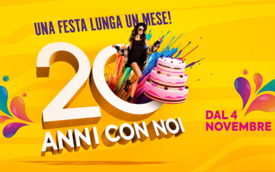Una festa lunga un mese: 20 anni con noi!